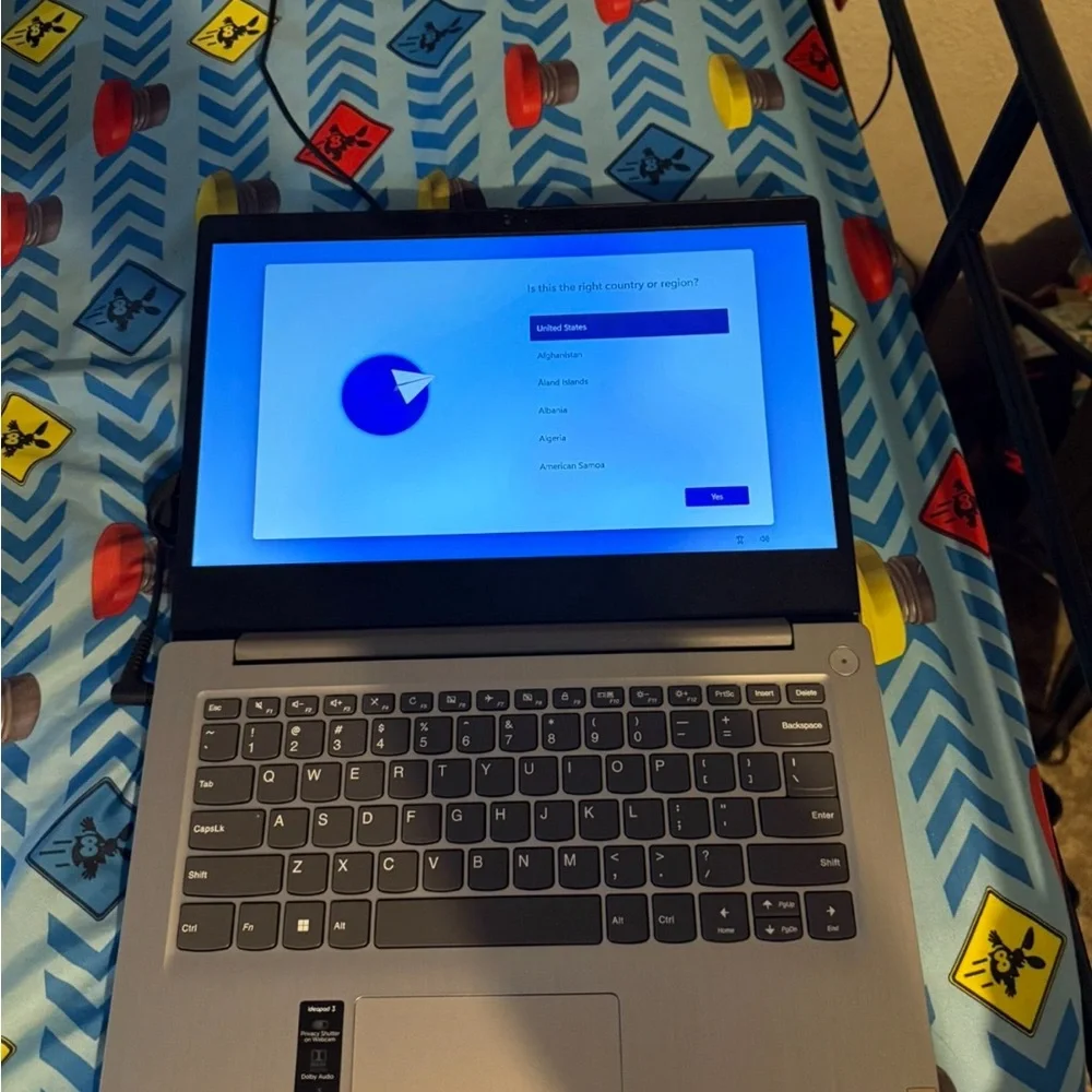 Lenovo Black Laptop Sleek Modern Design